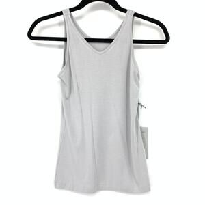 Buki Kinoki + Collagen Cami Womens Size XS Pearl Gray V-Neck Tank Top NEW